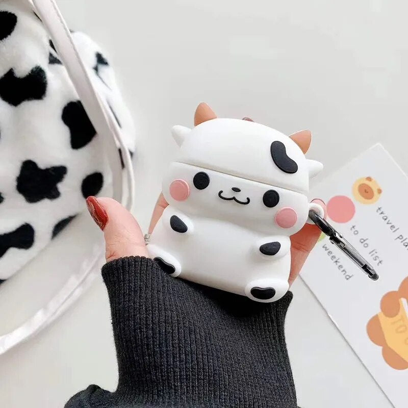 Cute Cartoon Cover For Apple AirPods 1 2 Case Silicone Soft Earphone Shell