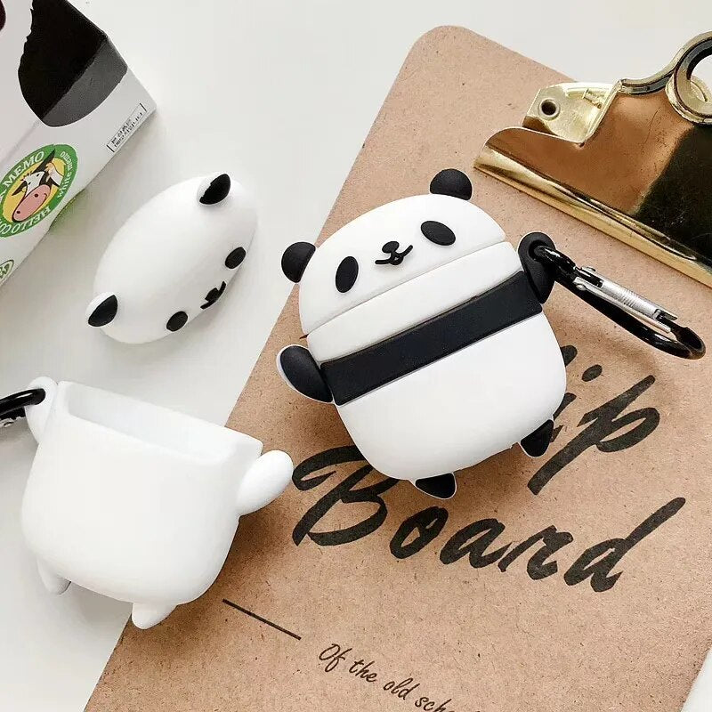 Cute Cartoon Cover For Apple AirPods 1 2 Case Silicone Soft Earphone Shell