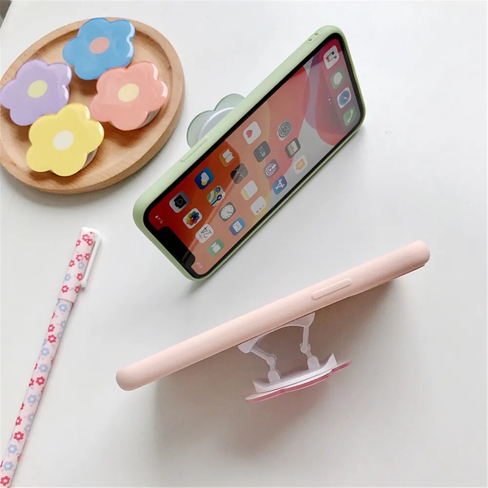 Cute Flowers Foldable Phone Stand Holder Ring Grip Bracket