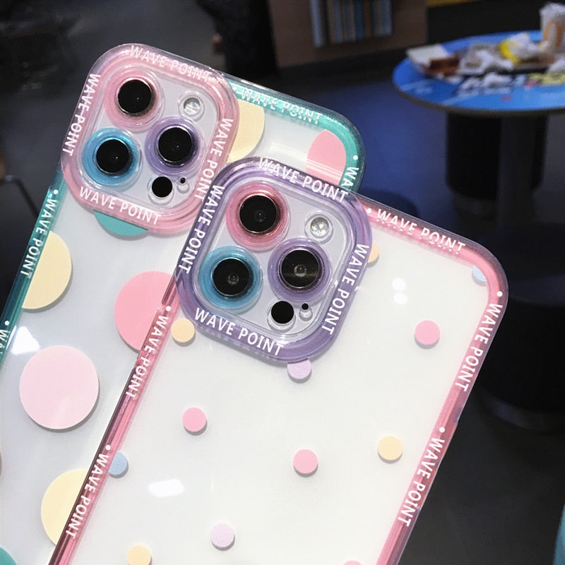 Colorful Cute Clear Phone Case For iPhone 14 Pro MAX 13 12 Plus Cover