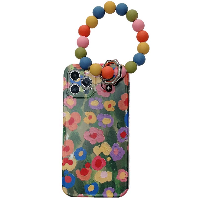 Bracelet Phone Chain Soft Phone Case For iPhone 14 13 12 Pro Max plus Cover
