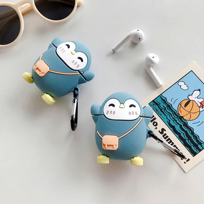 Cute Cartoon Cover For Apple AirPods 1 2 Case Silicone Soft Earphone Shell