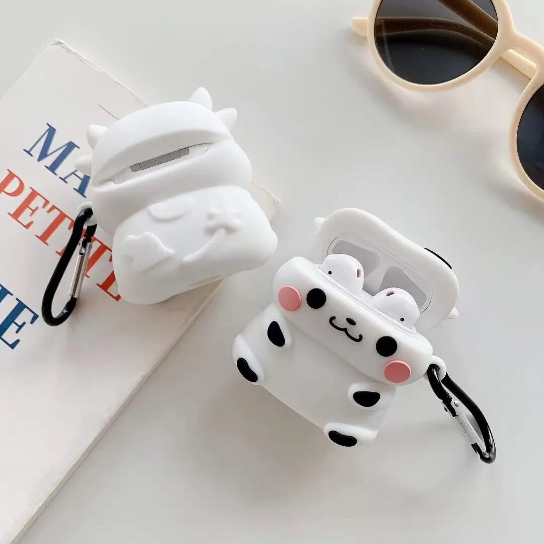 Cute Cartoon Cover For Apple AirPods 1 2 Case Silicone Soft Earphone Shell