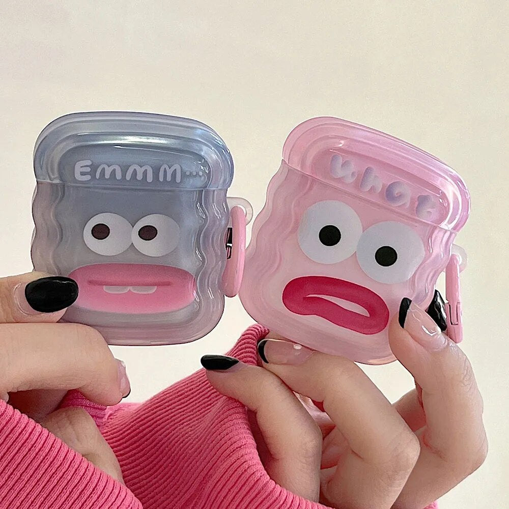 Case for AirPods AirPod 2 3 Case Cartoon with Keyring Soft Silicone Case