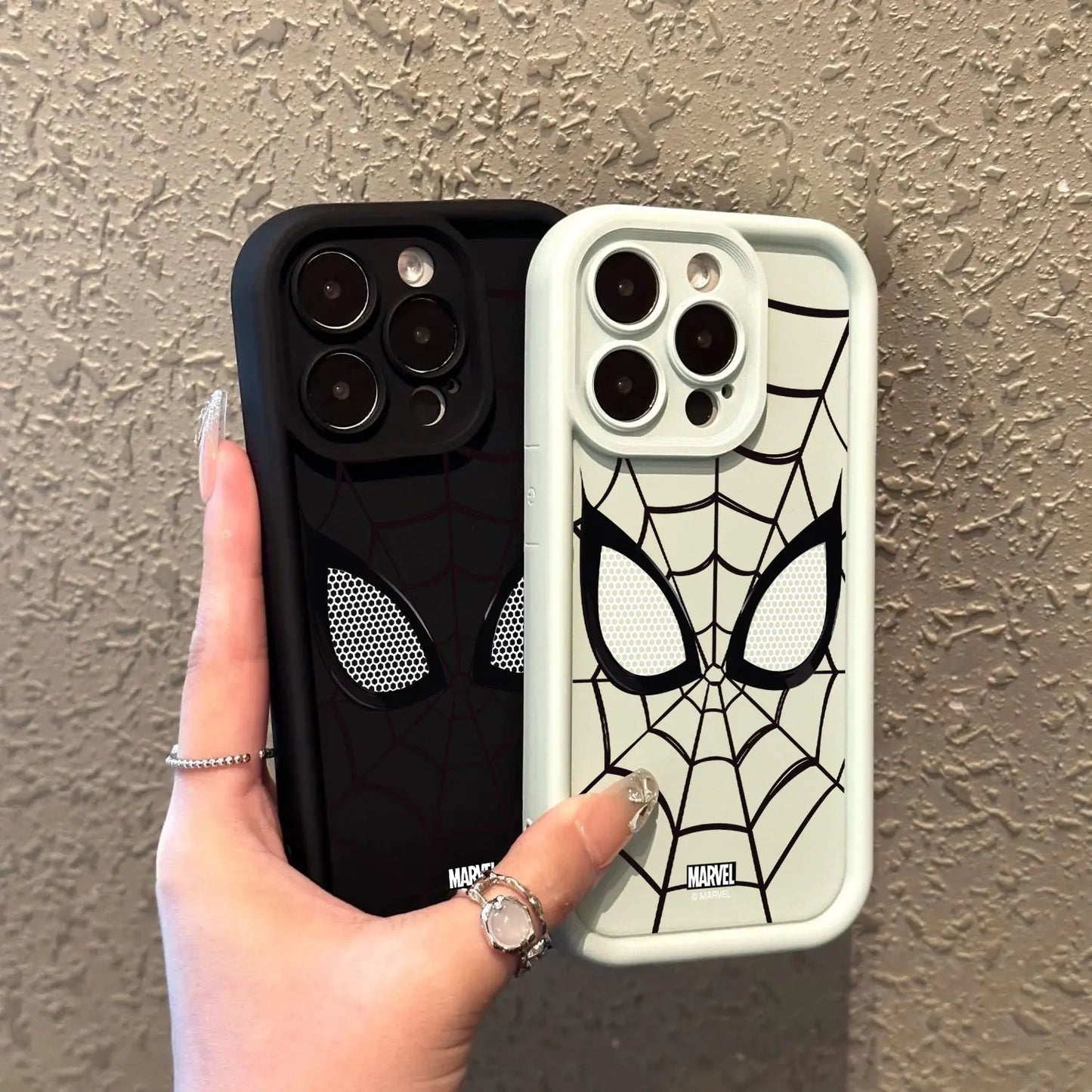 Spider Man Black White iPhone 16 Case