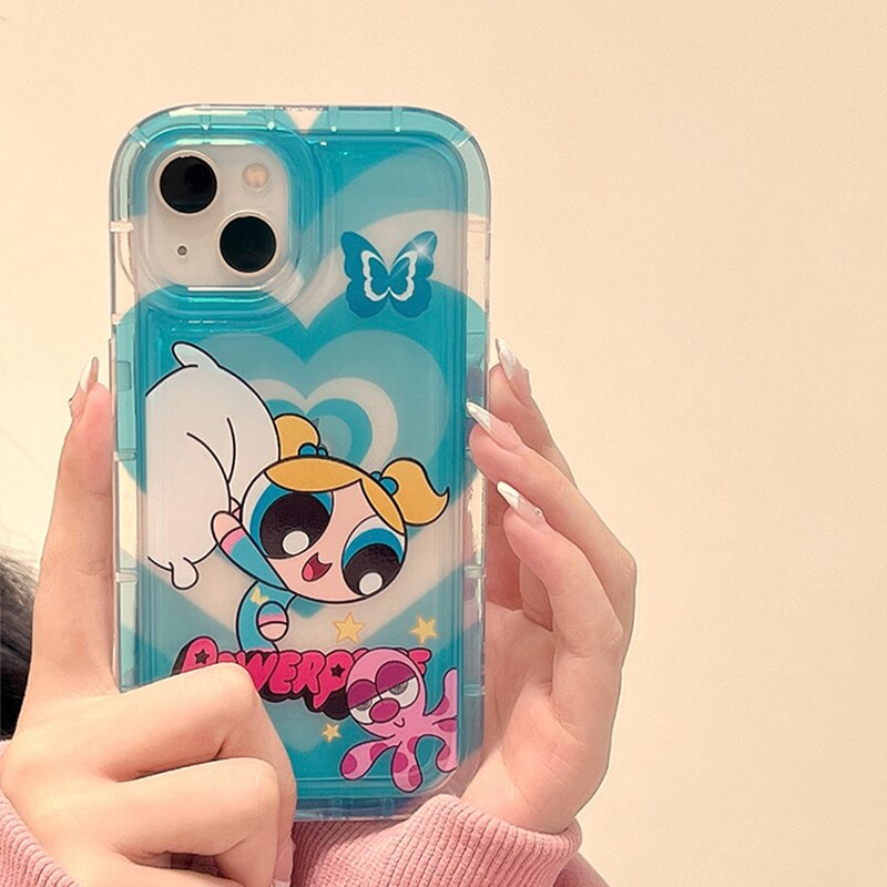 Phone Case for iPhone 15 14 13 12 Pro Max Plus Cartoon Clear Cover