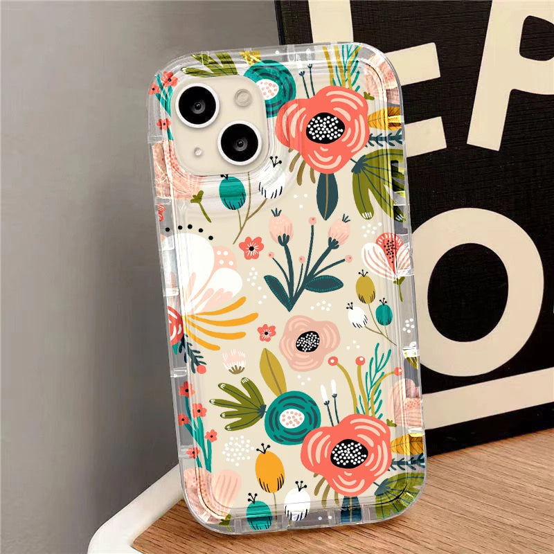 Case For iPhone Flower Cover