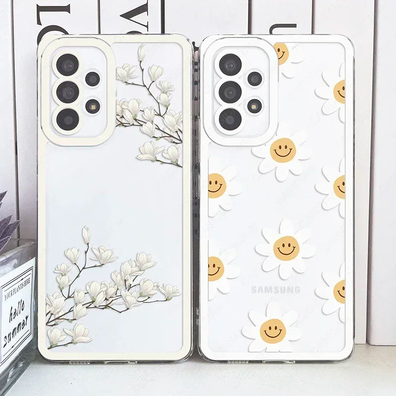 Case For Samsung Galaxy Flower Cover