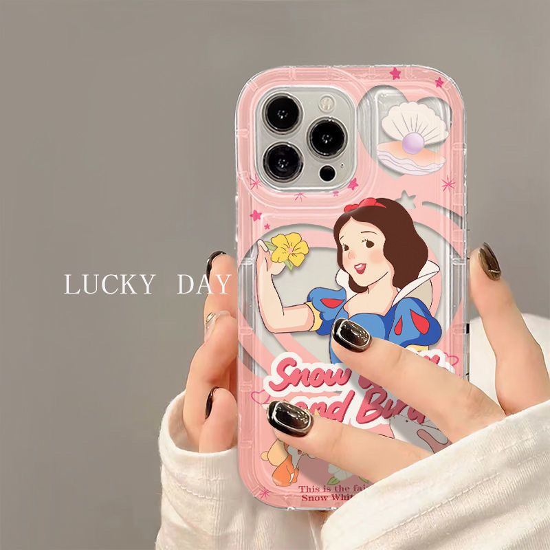 Clear Phone Case for iPhone 15 14 13 12 Pro Max Plus Cartoon Soft Cover