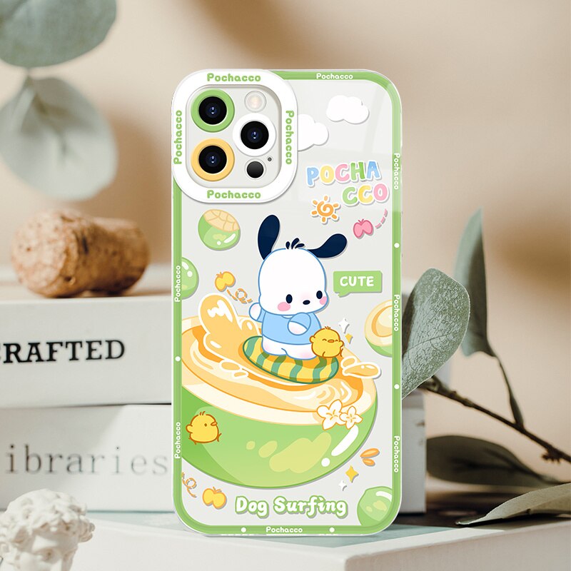 Cartoon Clear Case For iPhone 14 15 Pro Max 13 12 Pro Plus Back Soft Silicone Cover