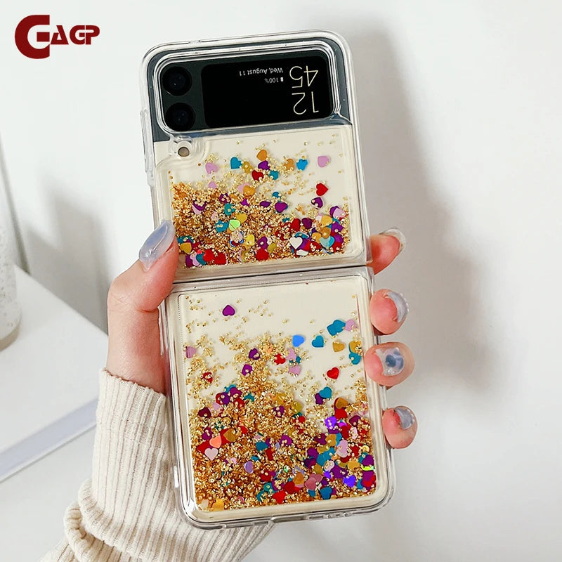 Samsung Z Flip Glitter Quicksand Case