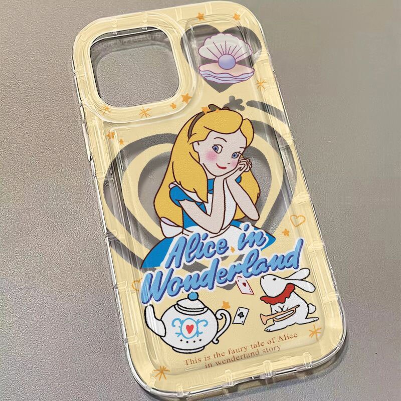 Clear Phone Case for iPhone 15 14 13 12 Pro Max Plus Cartoon Soft Cover