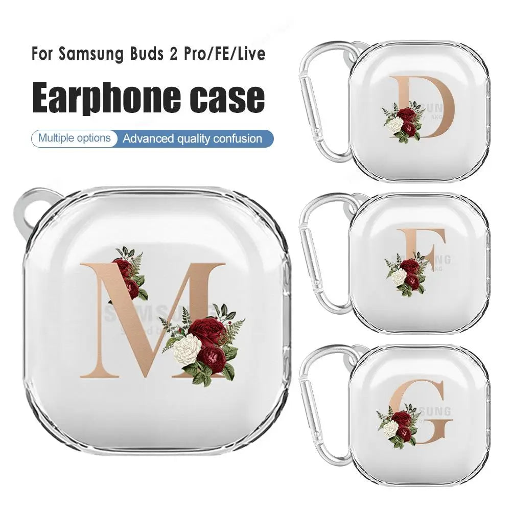 Rose Flower Case For Samsung Galaxy Buds Cover