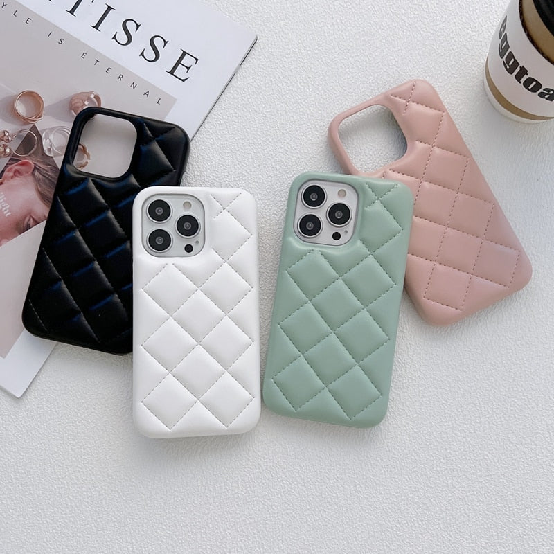 Leather iPhone Case For iPhone 12 13 14 Pro Max Plus Cover