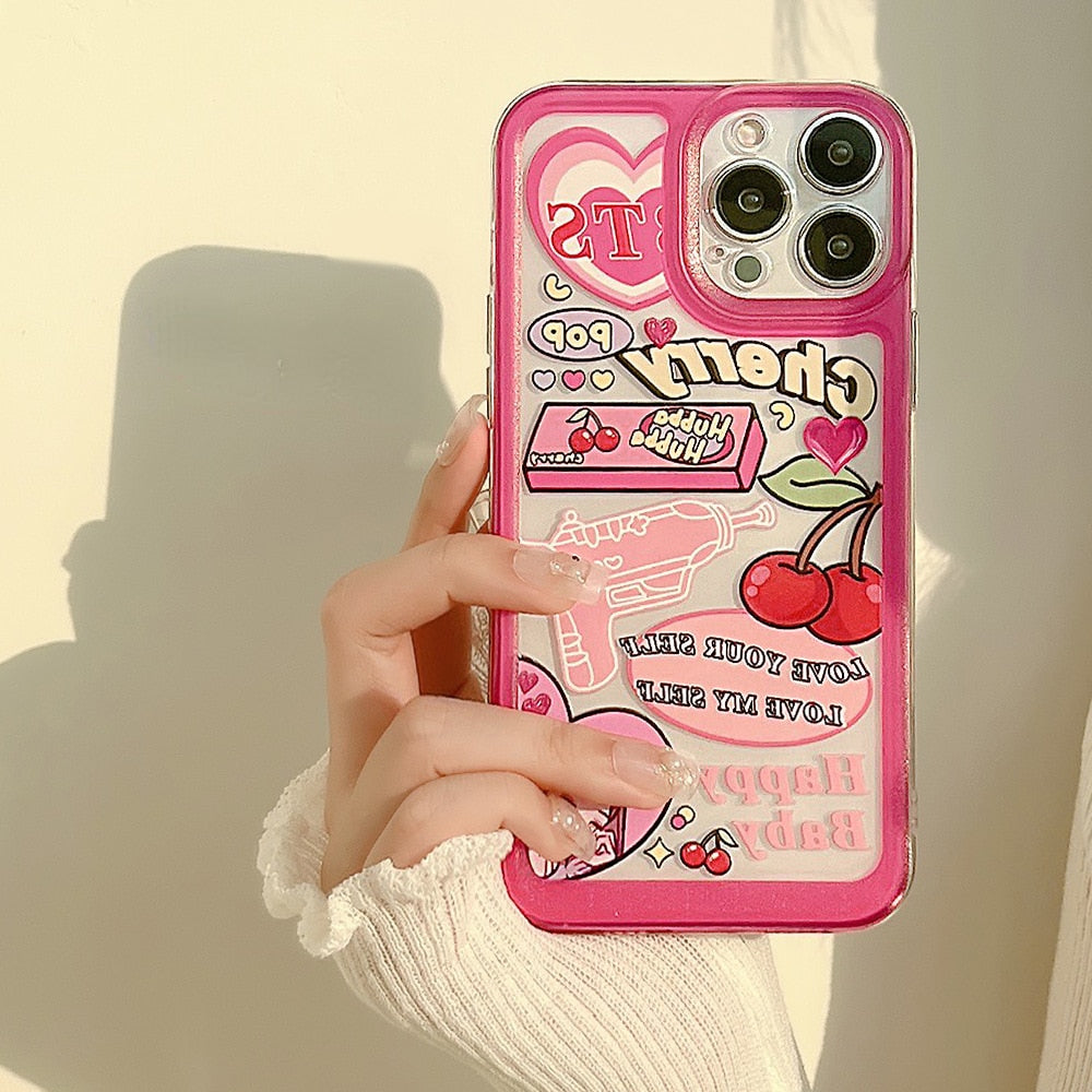 Phone Case For iPhone 14 13 12 Pro Max Plus Cute Protective Cover