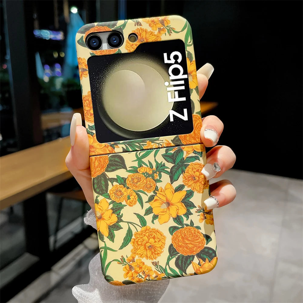 Cute Flower Case for Samsung Z Flip Cover