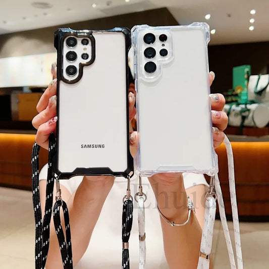 Four Corners Strap Case For Samsung Galaxy
