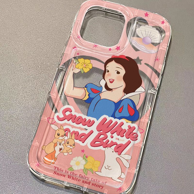 Clear Phone Case for iPhone 15 14 13 12 Pro Max Plus Cartoon Soft Cover