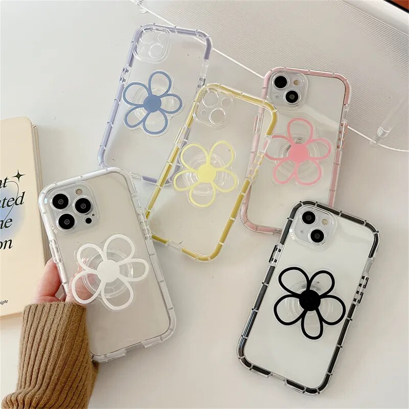 Flower Phone Grip Tok Griptok Holder Ring For iPhone Samsung Accessories Phone Stand