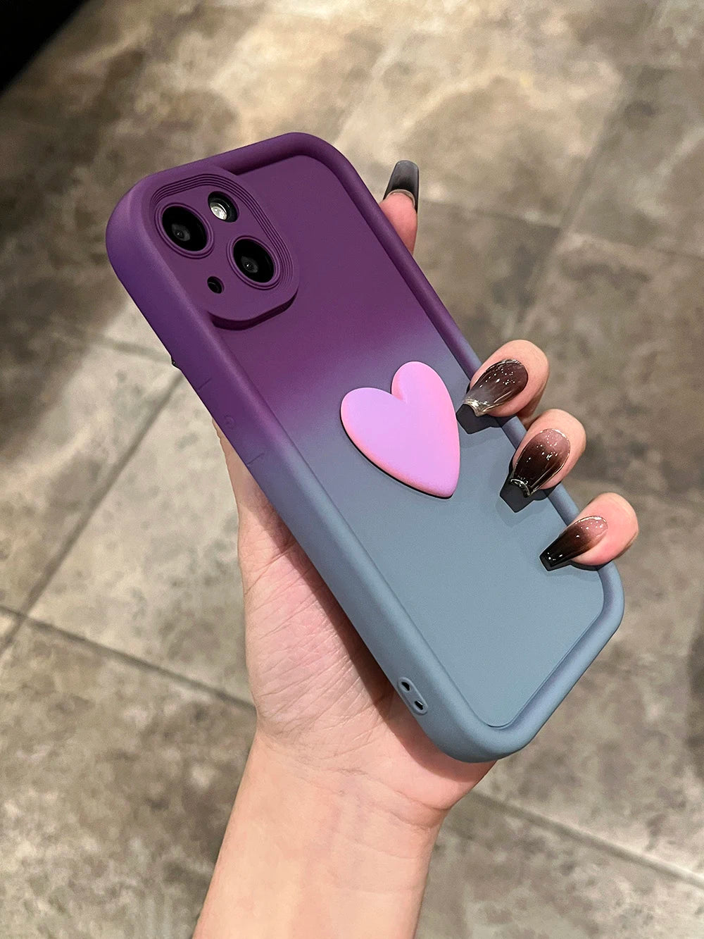 Cute Heart Case For iPhone 15 12 13 14 Pro Max Plus Cover