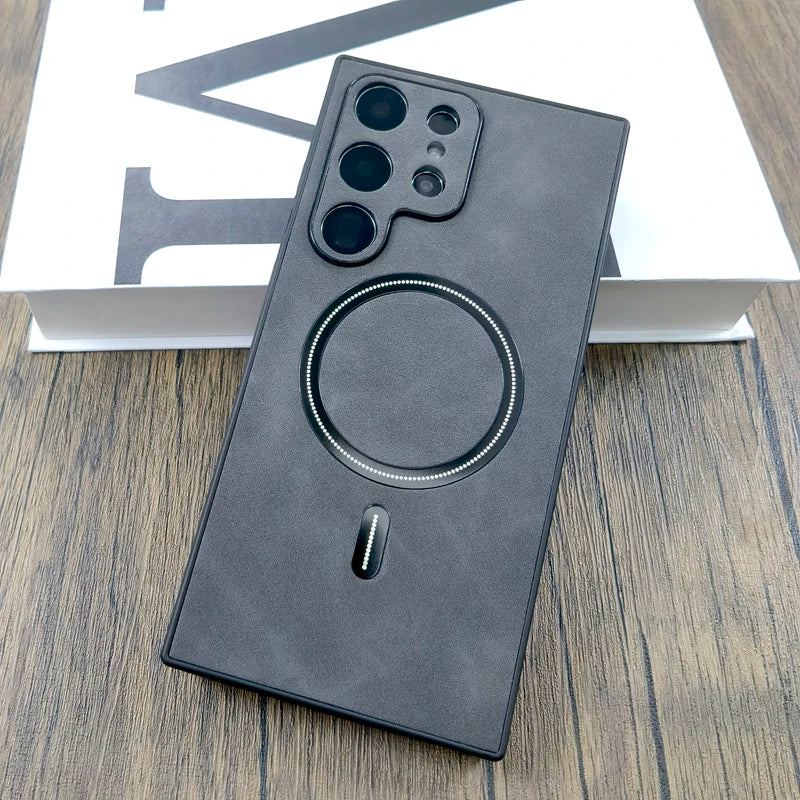 Matte Leather Case For Samsung Galaxy