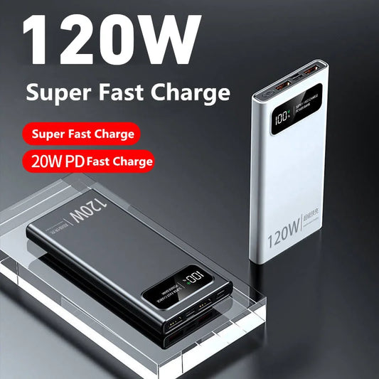 200000mAh 120W Power Bank Super Fast Charging Battery Power Bank