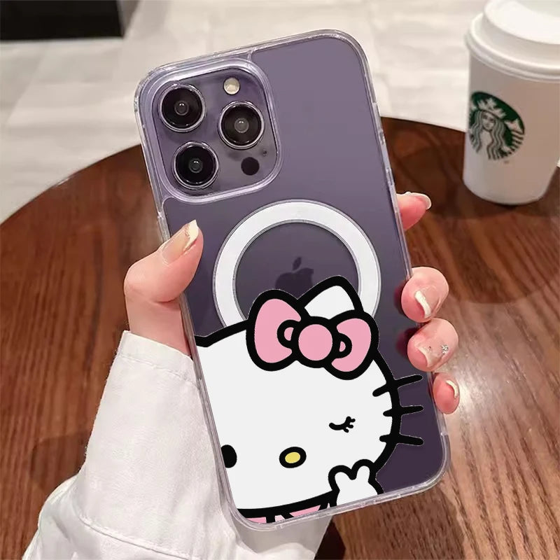 Cute Kitty Magsafe Case For iPhone