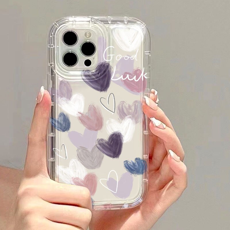 Phone Case for iPhone 15 14 13 12 Pro Max Plus Cartoon Clear Cover