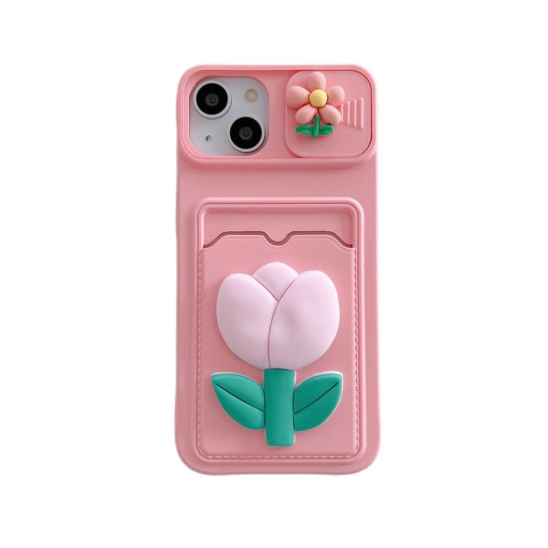 CuteSilicone Wallet Card Case For iPhone 14 13 12 Pro Max Plus Cover