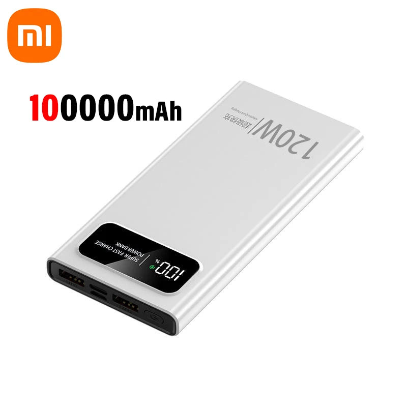 200000mAh 120W Power Bank Super Fast Charging Battery Power Bank