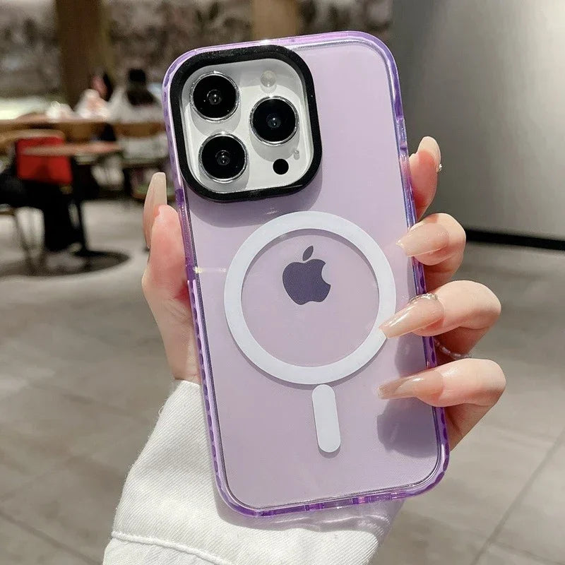 Neon Color Clear Magsafe Case for iPhone
