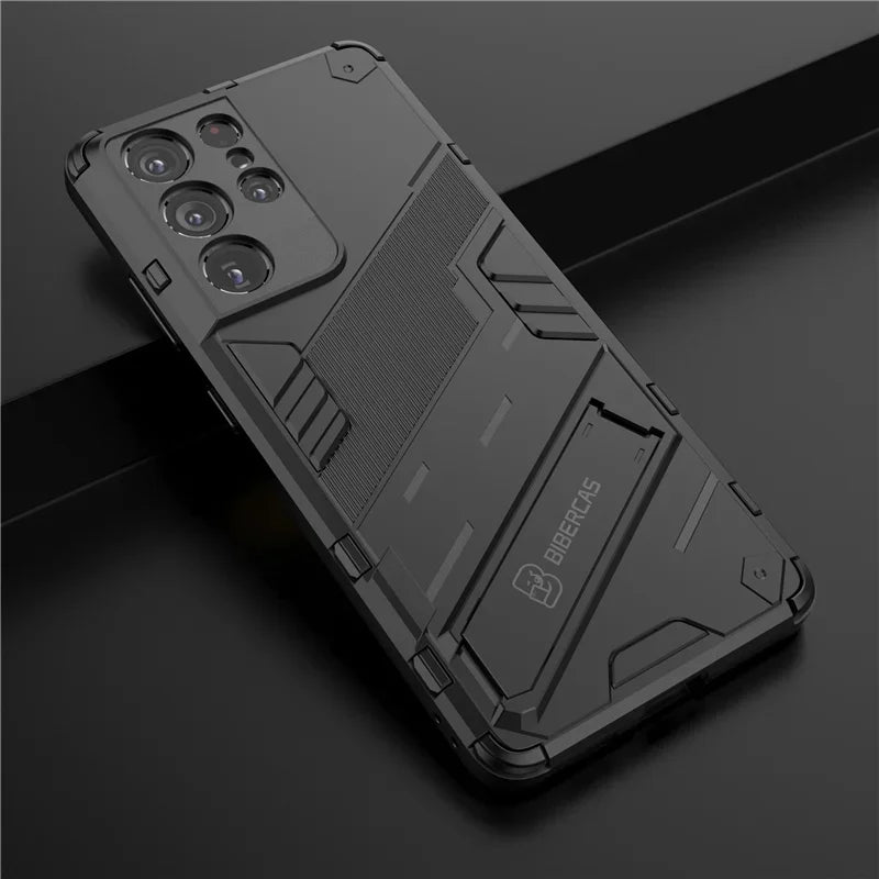 Shockproof Phone Case For Samsung Galaxy S22 Plus S23 FE S24 Ultra Holder Stand Back Cover