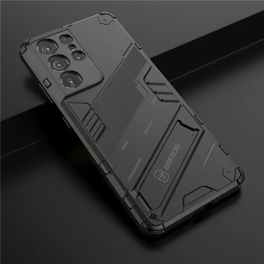 Shockproof Phone Case For Samsung Galaxy S22 Plus S23 FE S24 Ultra Holder Stand Back Cover