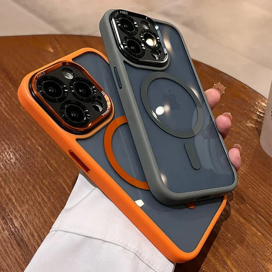 Luxury Magnetic Metal Lens Bumper Protection Case