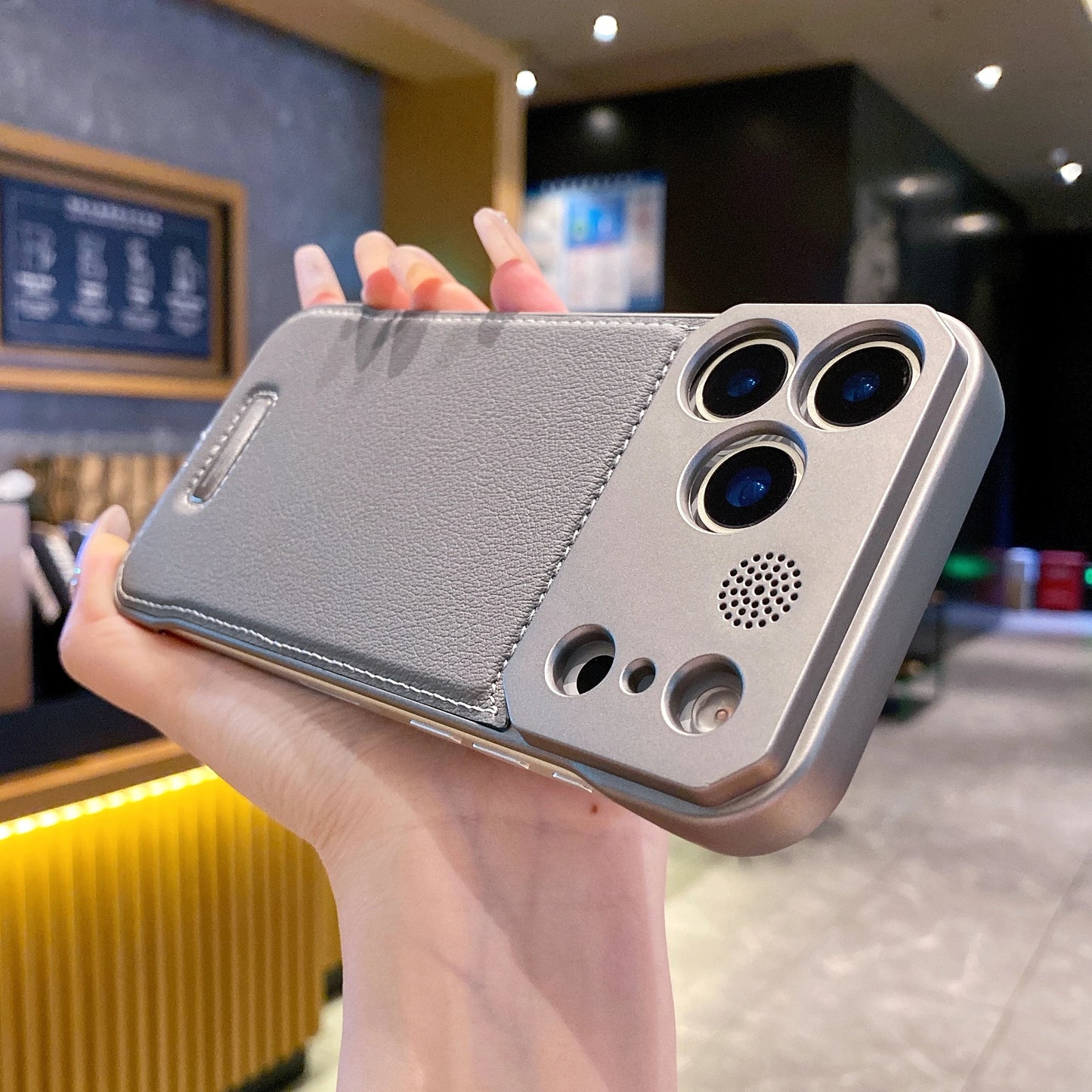 Leather Case Magnetic Back Cover