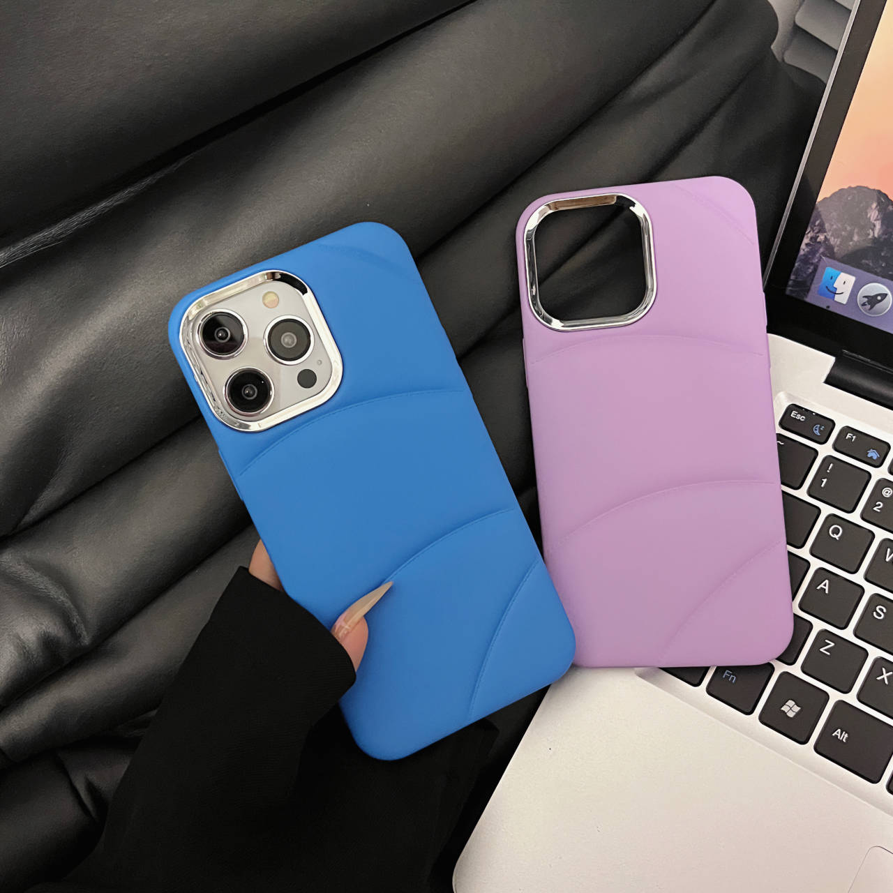 Phone Case For iPhone 15 13 12 14 Pro Max Plain Silicone Cover