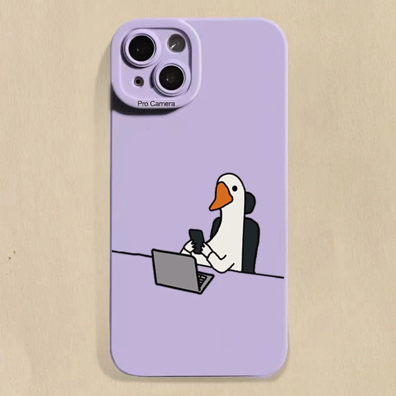 Cute Duck Phone Case For iPhone Cover