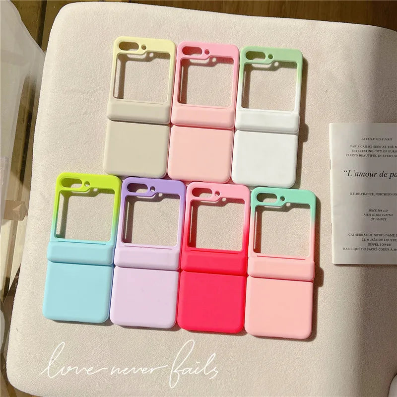 Color Phone Cases For Samsung Galaxy Z Flip Cover