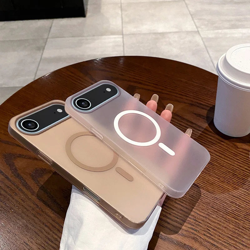 Slim Matte Clear Magnetic Cases