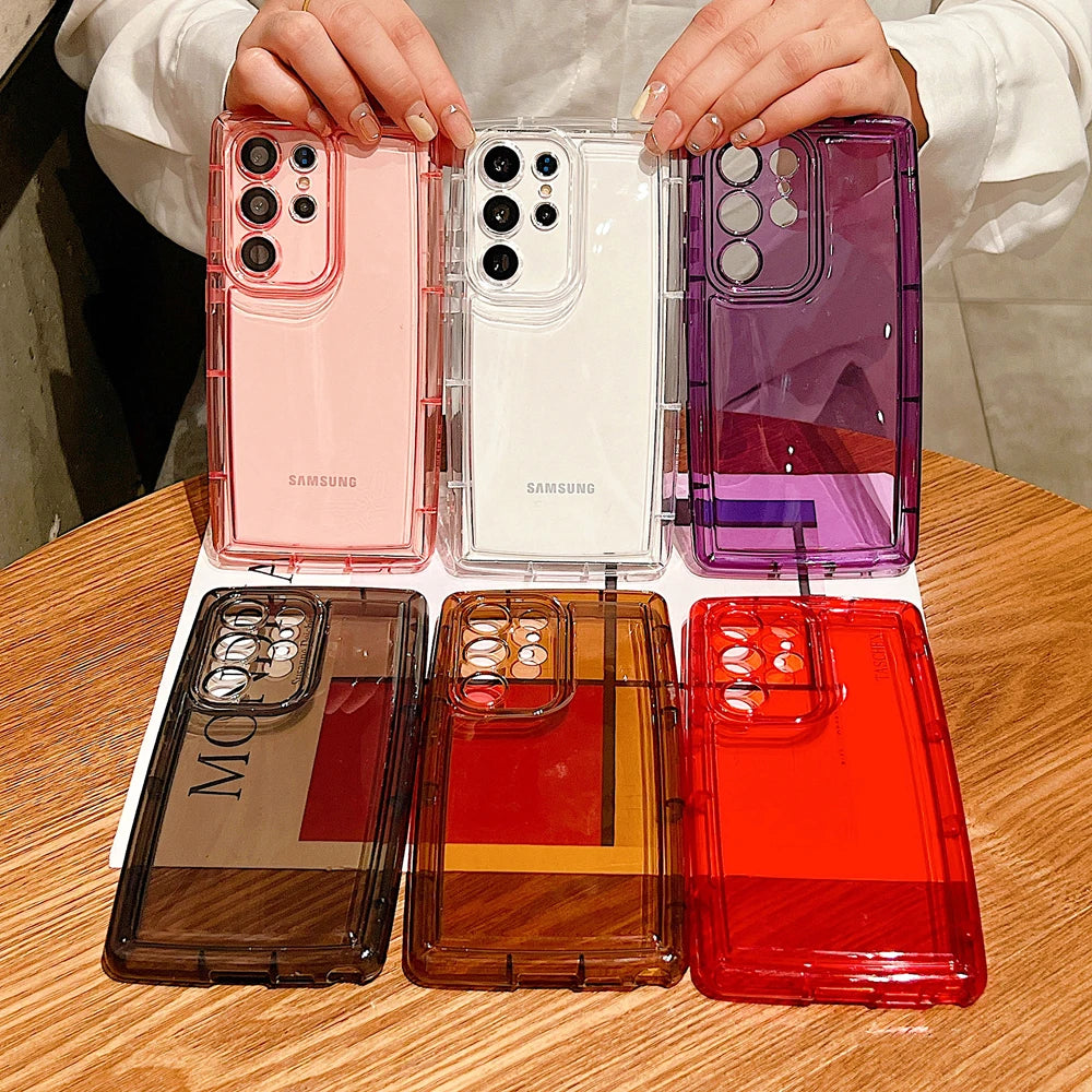 Case For Samsung Galaxy S23 Ultra S22 S21 Plus Clear Soft Cover