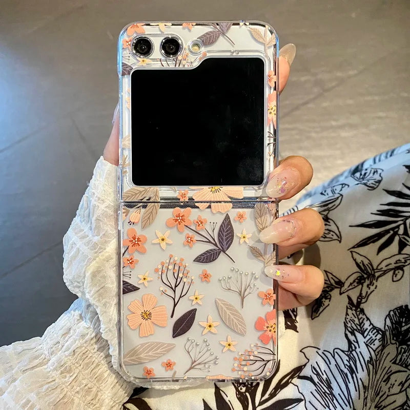 For Samsung Galaxy Z Flip Flower Case