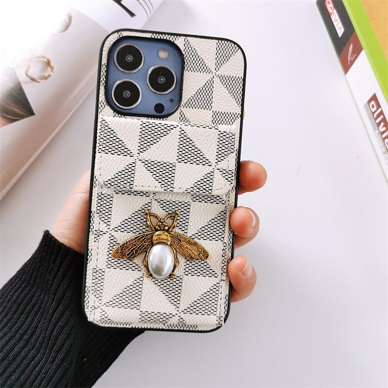 Leather Phone Cover Case For Iphone 14 13 12 Pro Plus