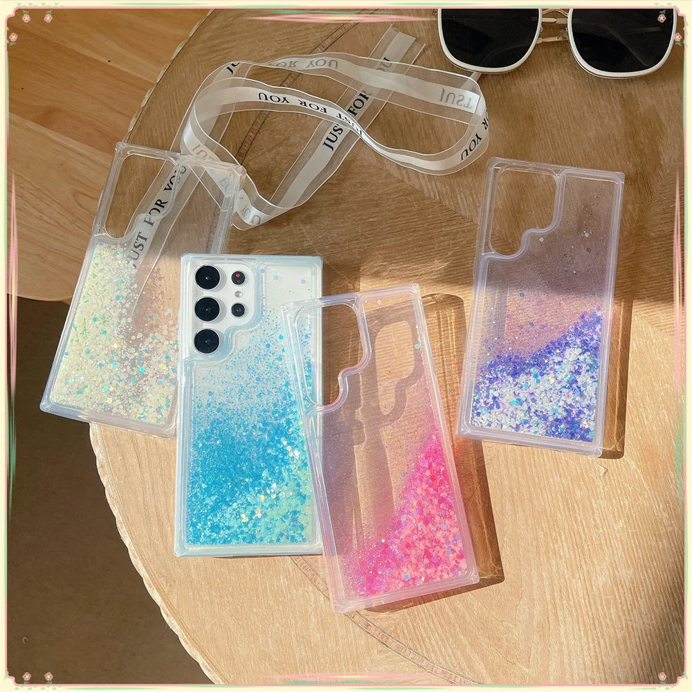 Samsung Galaxy Glitter Clear Cover