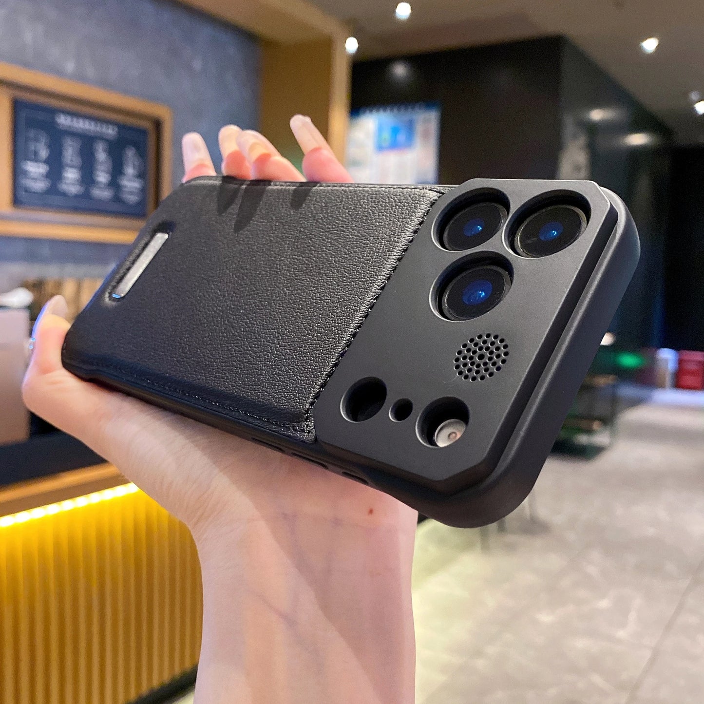 Leather Case Magnetic Back Cover