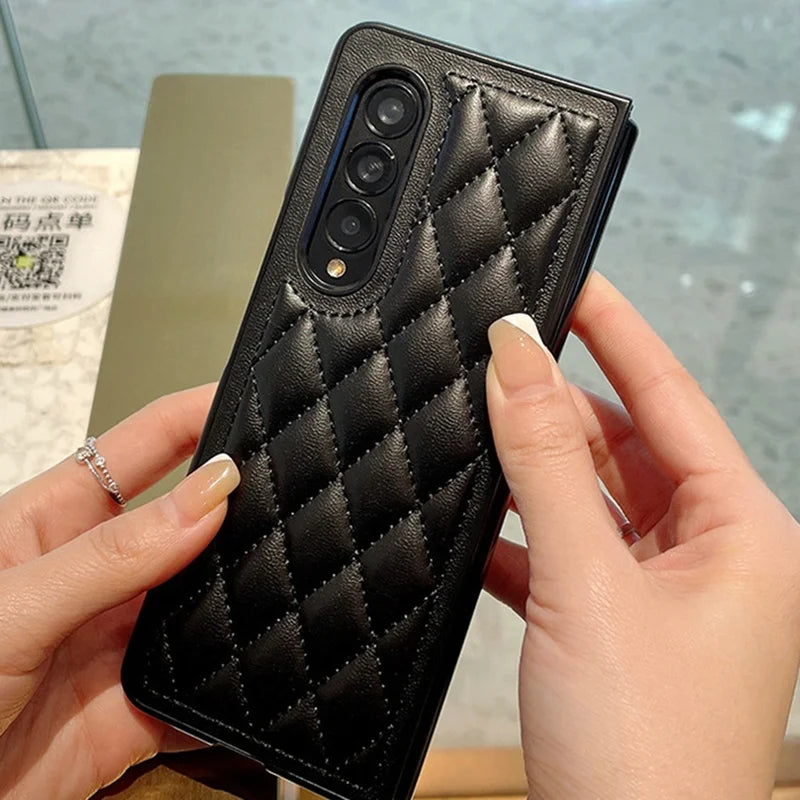 For Samsung Galaxy Z Fold Leather Cover