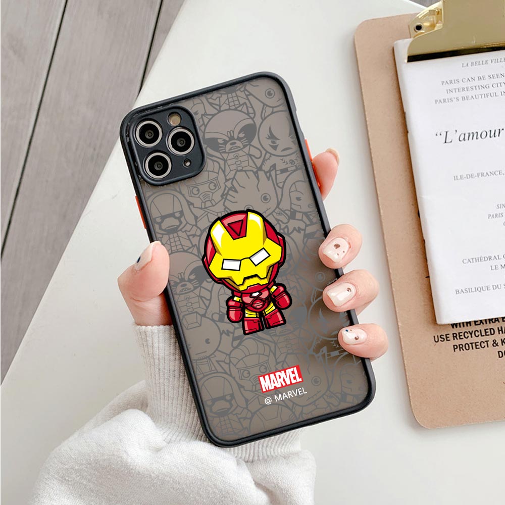 Cartoon Clear Case For iPhone 14 13 Pro Max 12 Pro  Plus Matte Back Cover