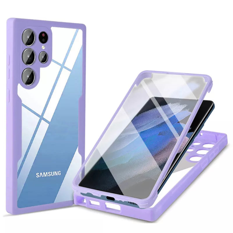 Case For Samsung Galaxy S24 S22 Ultra S21FE S23 Plus A13 A32 A52 A72 A73 Screen Shockproof Cover