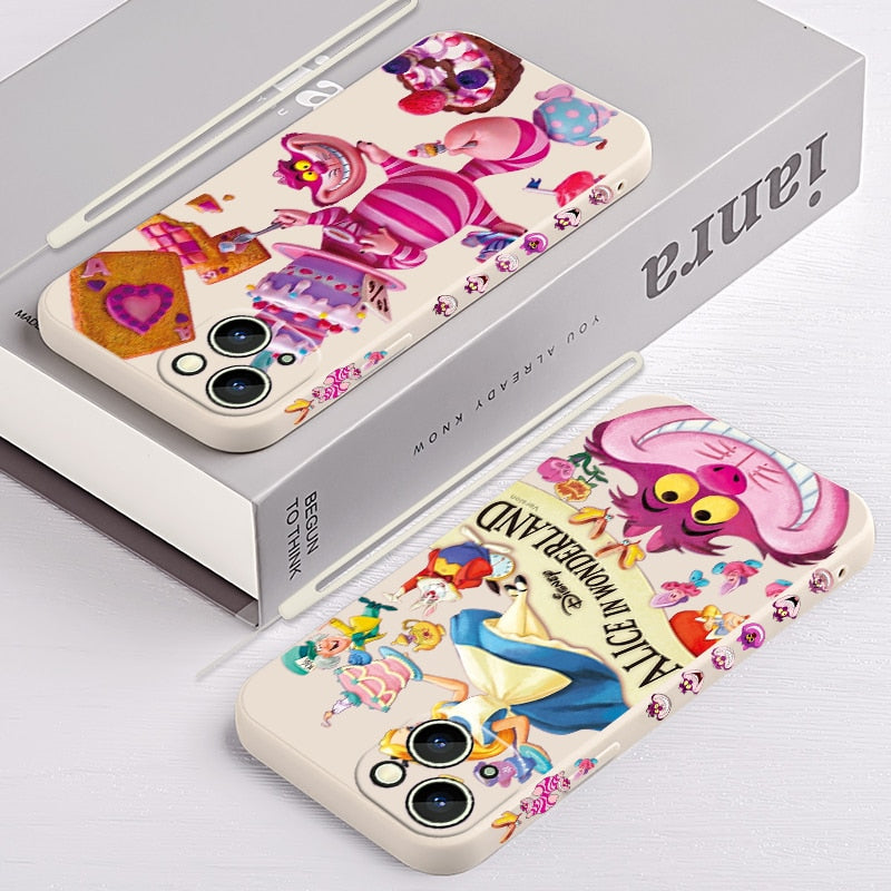 Cute iPhone 14 13 12 Pro Max Plus Liquid Phone Case Cover