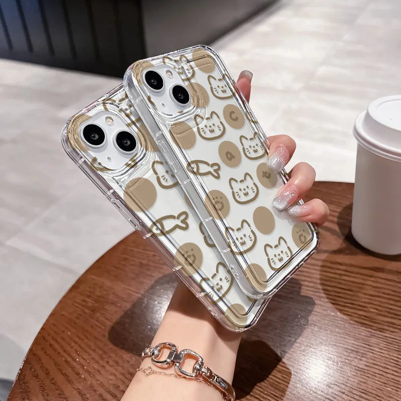 Cute Phone Case For iPhone 14 Pro Max Case iPhone 12 13 15 Plus Cover