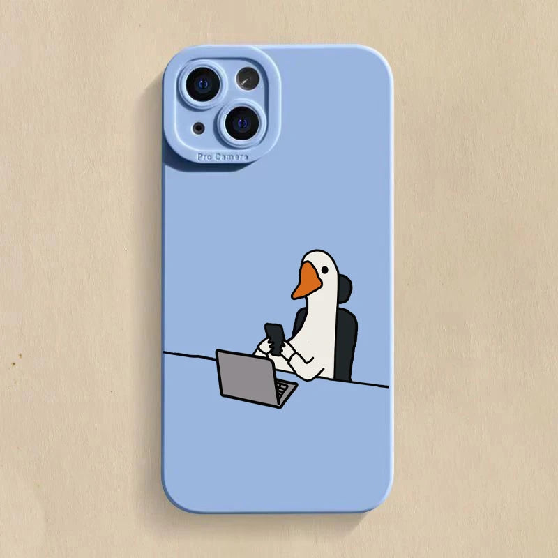 Cute Duck Phone Case For iPhone Cover